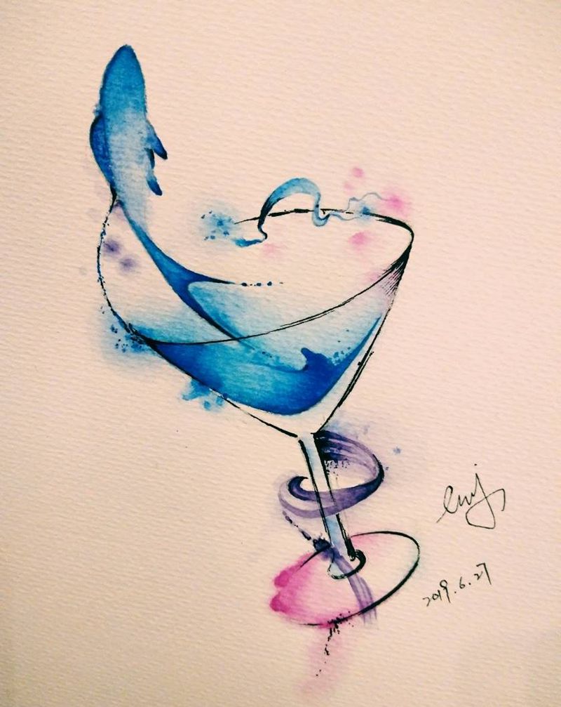 无名纹身图片_海豚纹身图案