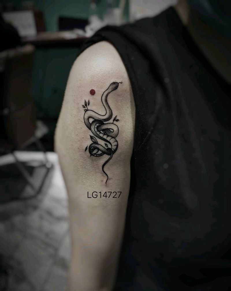 蛇纹身图片_手臂纹身图案