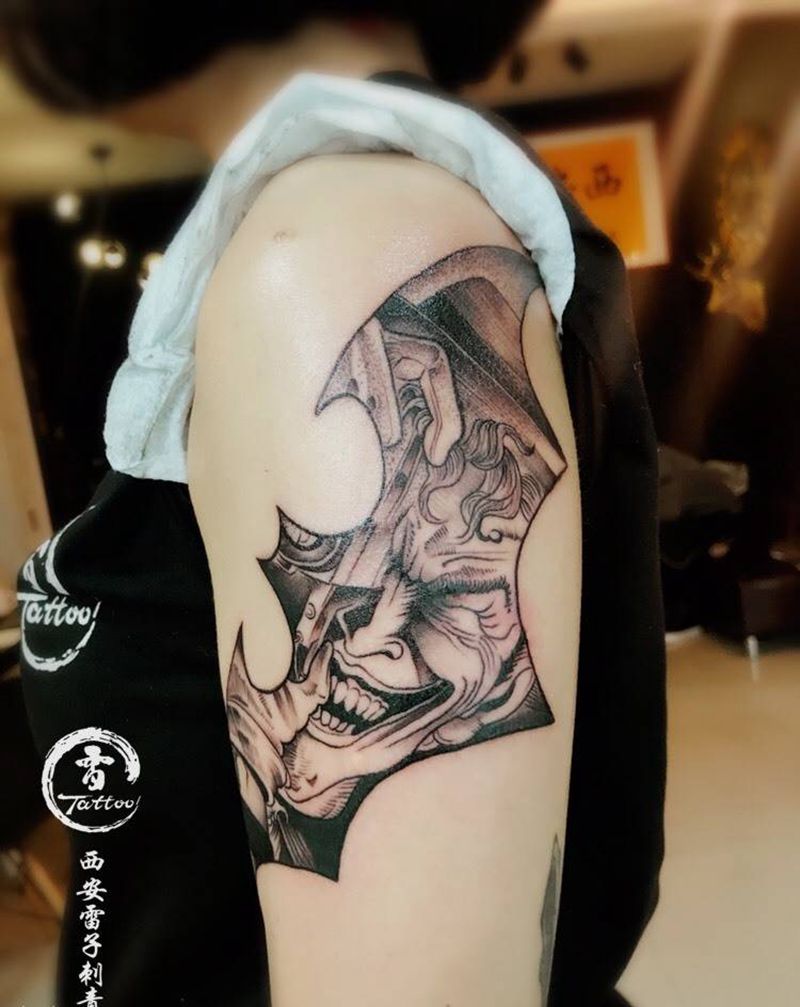 蝙蝠侠之小丑纹身图片