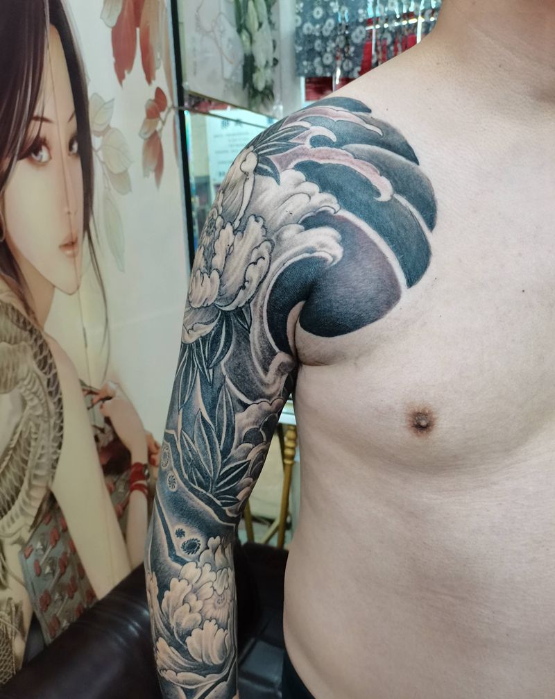 花臂纹身图片_手臂纹身图案