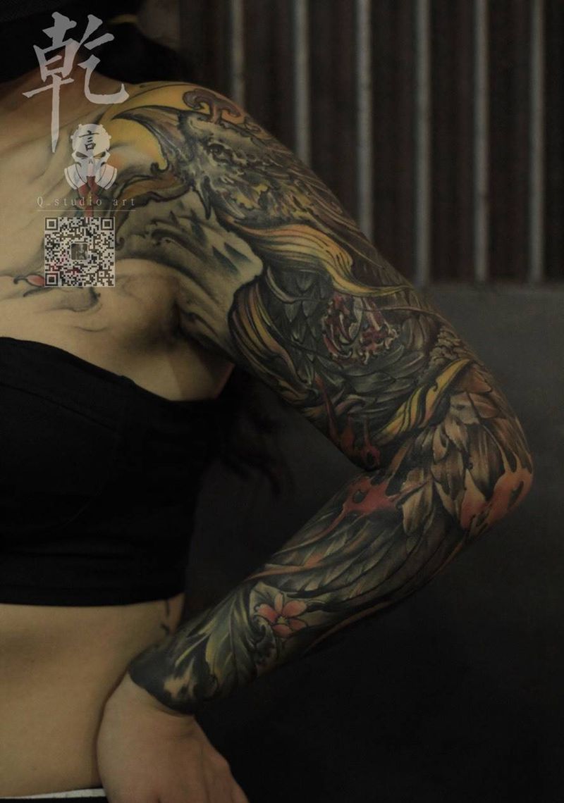 花臂纹身图片