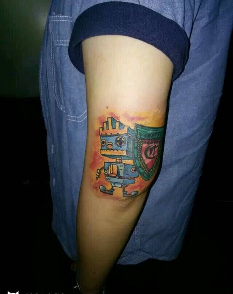 重彩机器人纹身图片