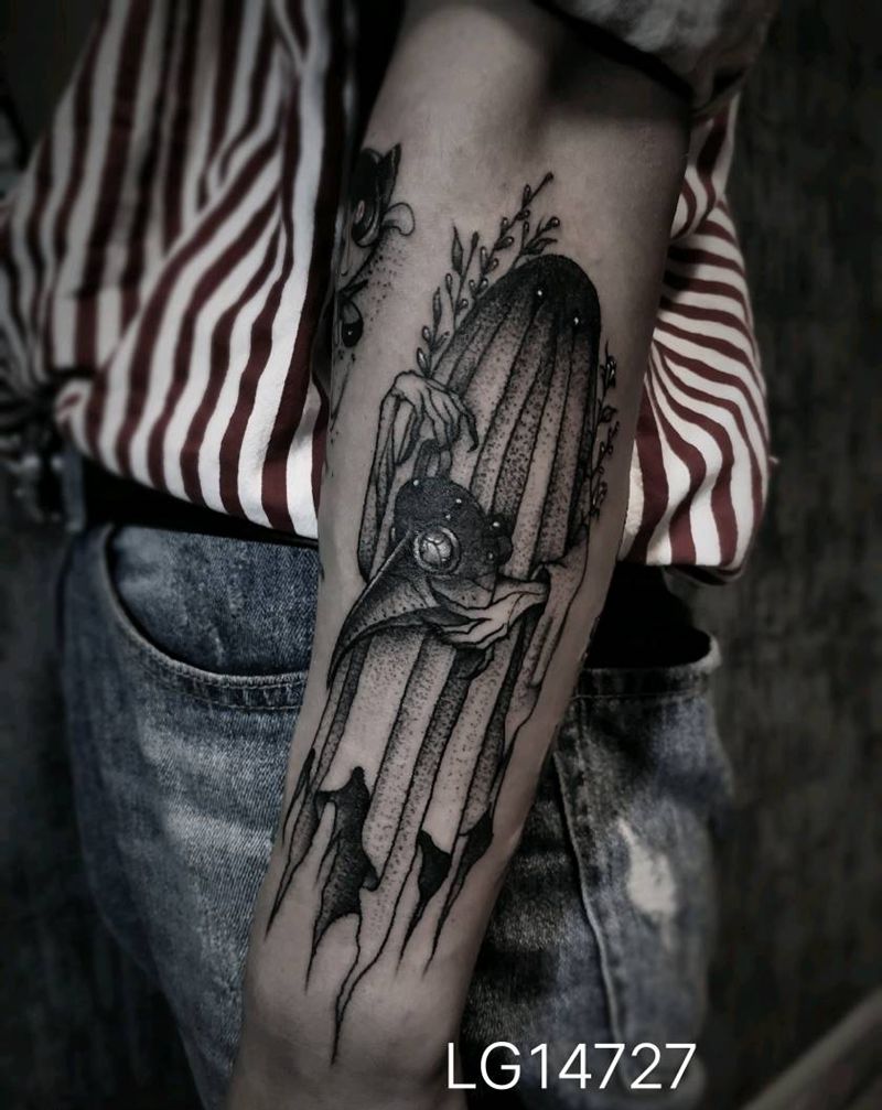 巫纹身图片_手臂纹身图案