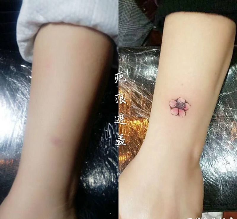 遮盖纹身图片