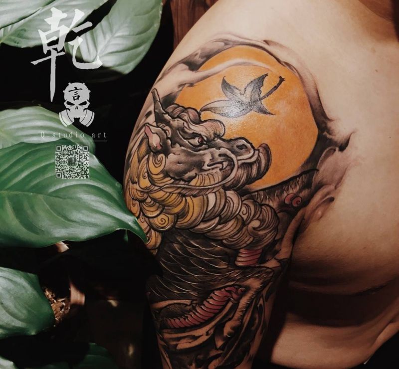 麒麟纹身图片