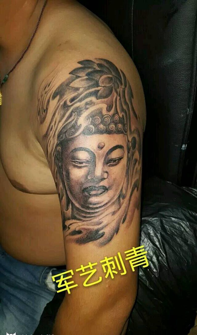 佛头纹身图片
