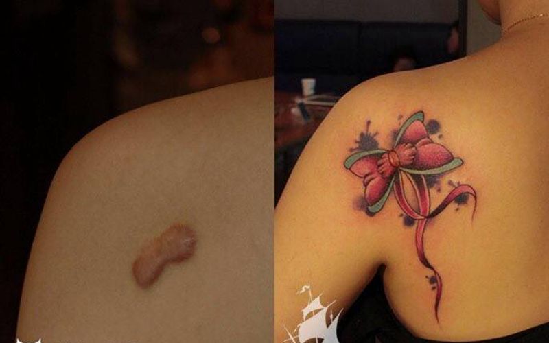 西安天予刺青修改覆盖作品合集纹身图片_遮盖修改西安原创纹身图案