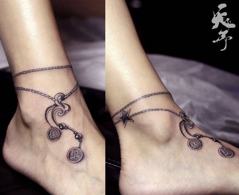 西安天予刺青黑灰作品纹身图片