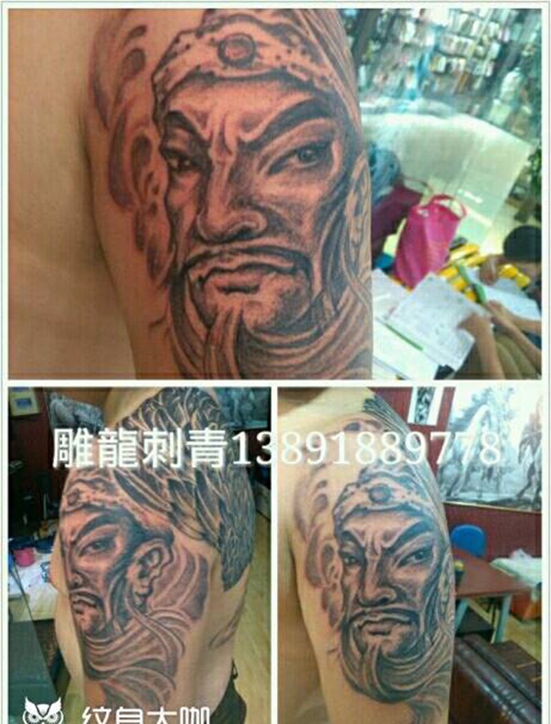关公纹身图片