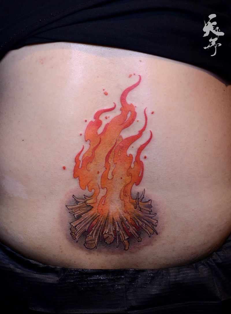 西安天予刺青彩色作品纹身图片