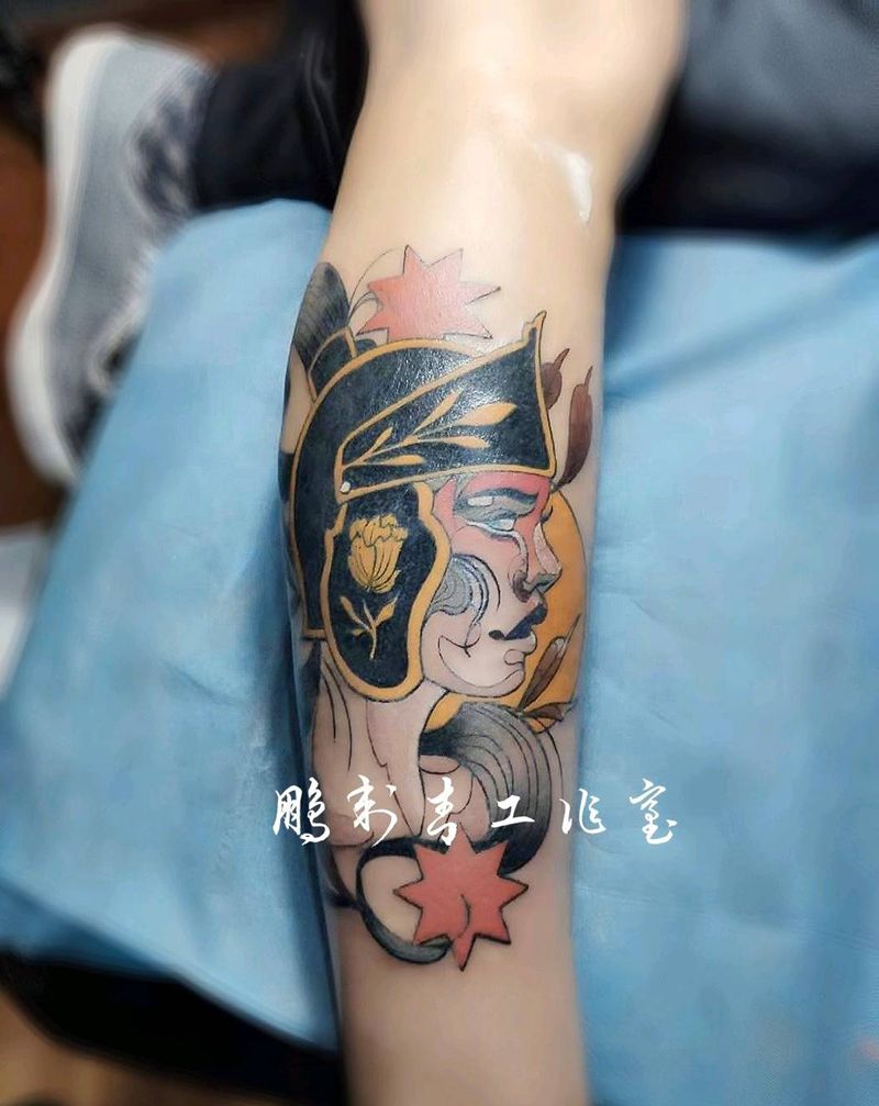 武士纹身图片_New School纹身图案