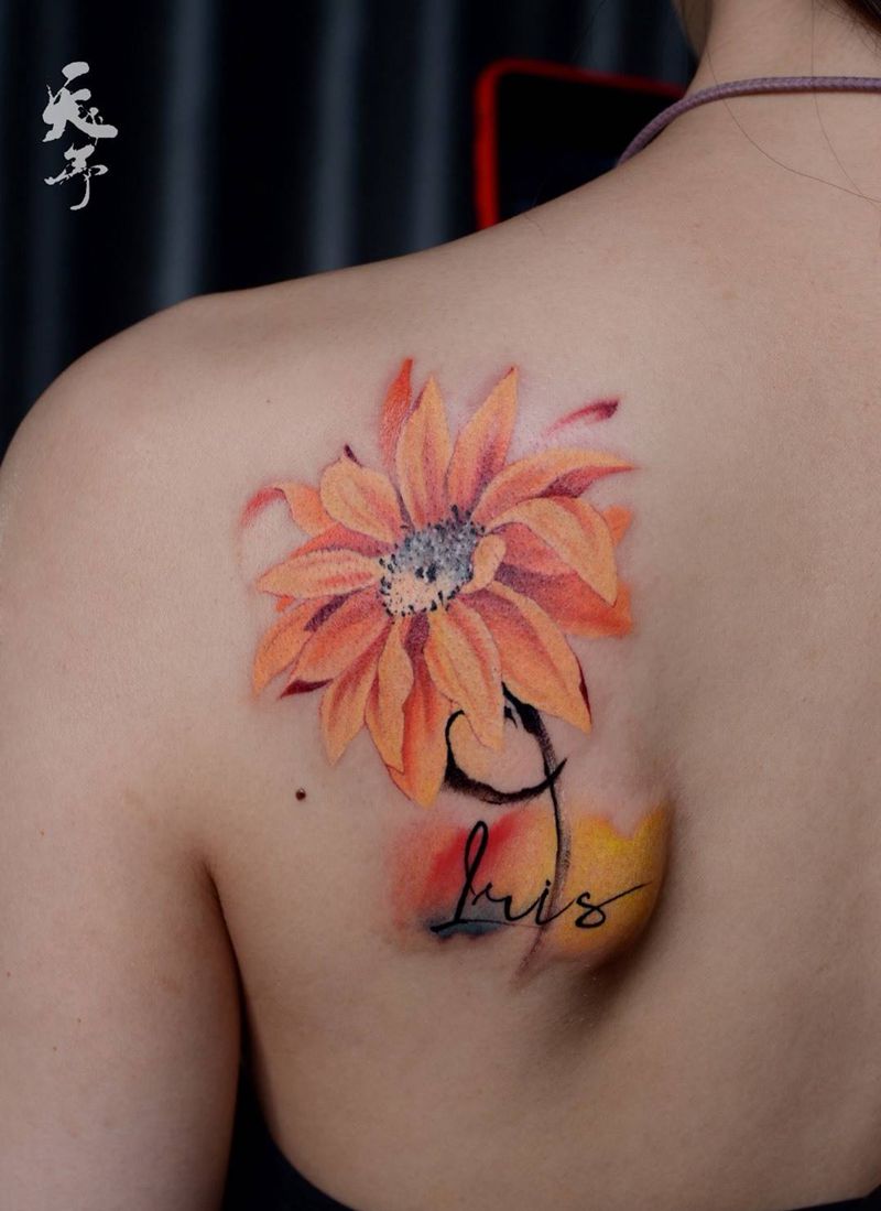 西安天予刺青彩色作品纹身图片