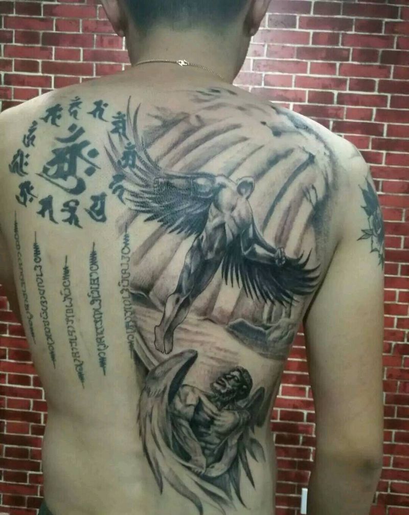 天使纹身图片