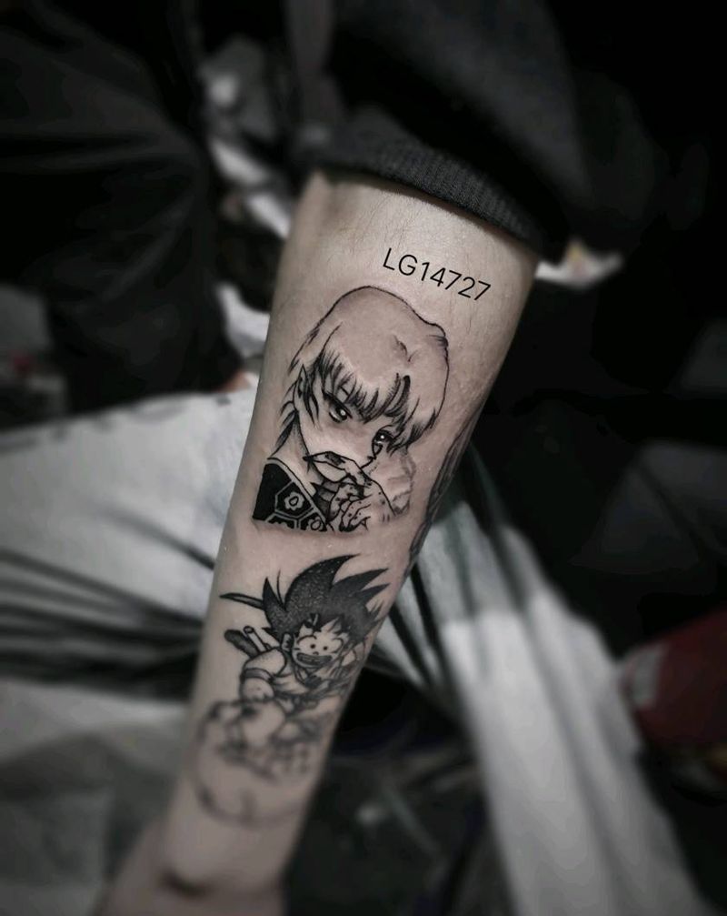动漫纹身图片_手臂纹身图案