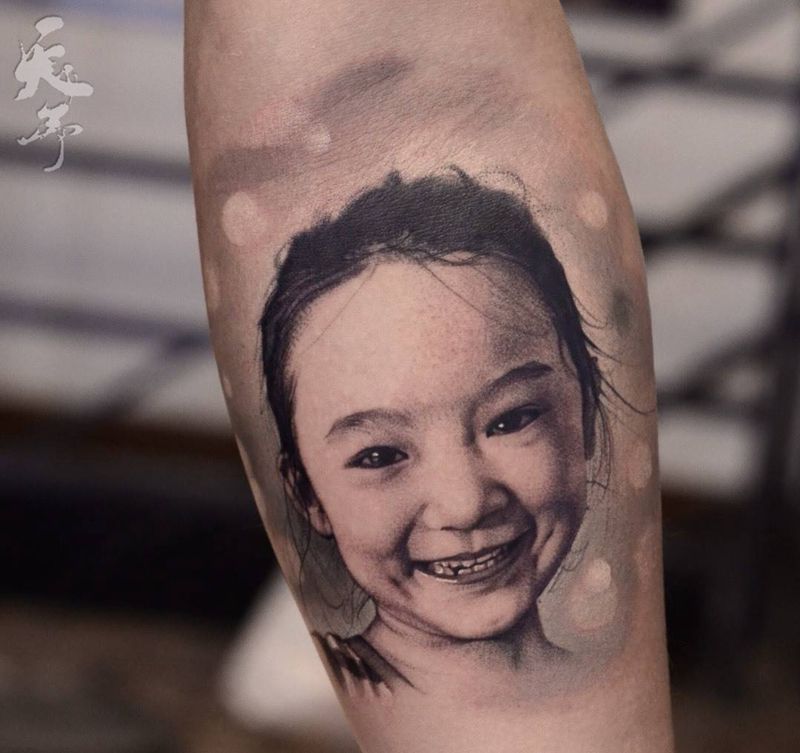 西安天予刺青写实作品纹身图片