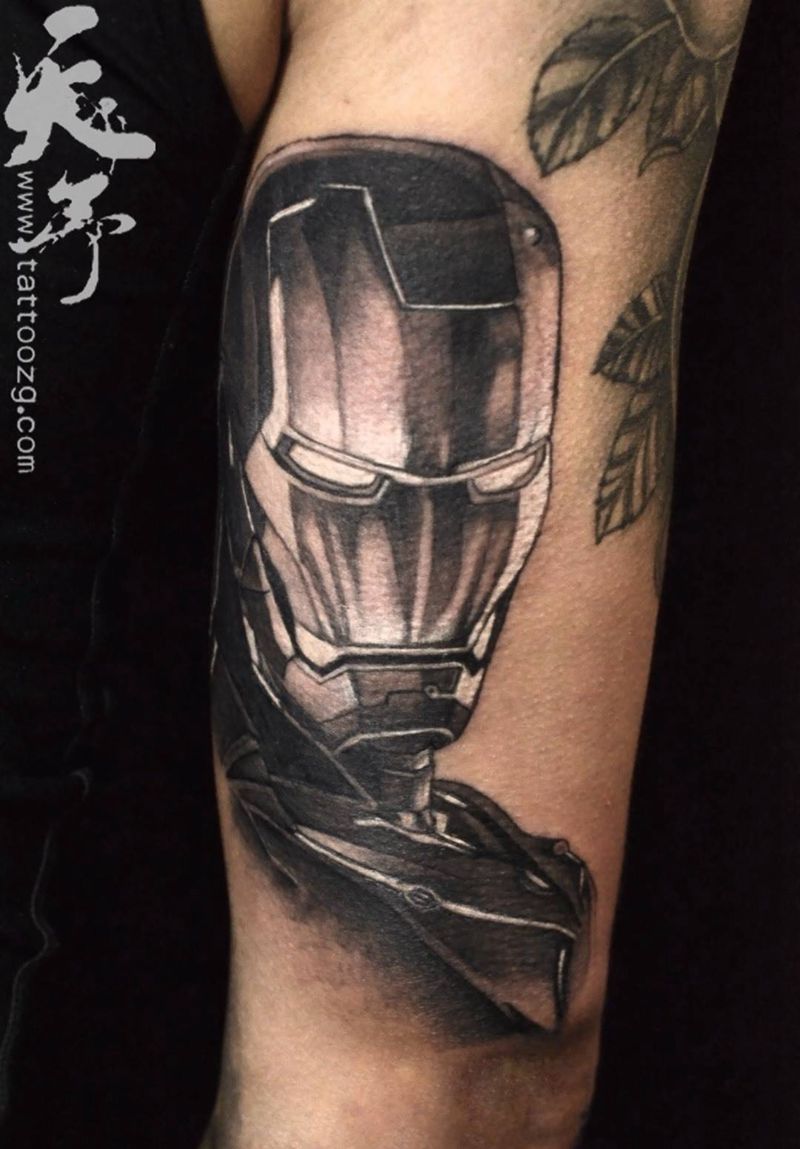 西安天予刺青黑灰作品合集纹身图片_西安黑灰人物原创欧美成品纹身图案