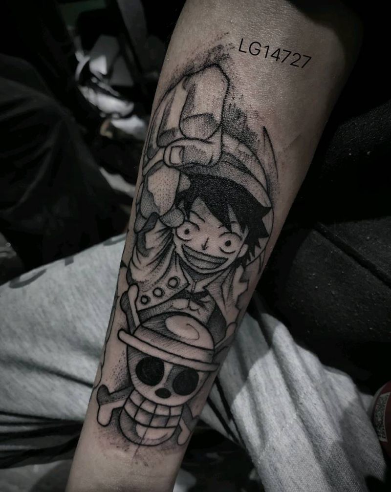 卡通纹身图片_手臂纹身图案