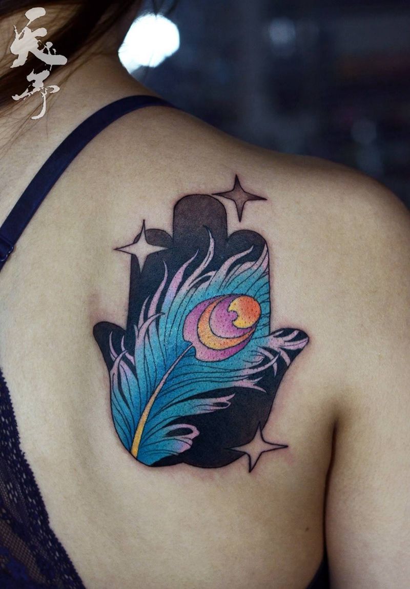 西安天予刺青彩色作品纹身图片