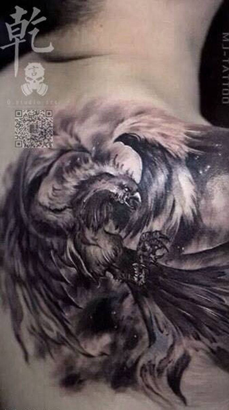 朱雀纹身图片