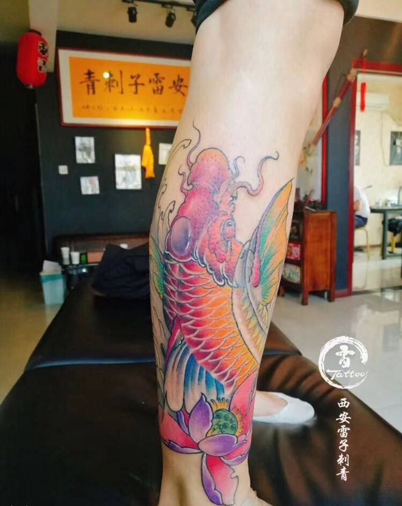 锦鲤纹身图片