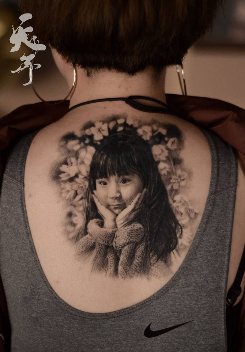 西安天予刺青写实作品纹身图片