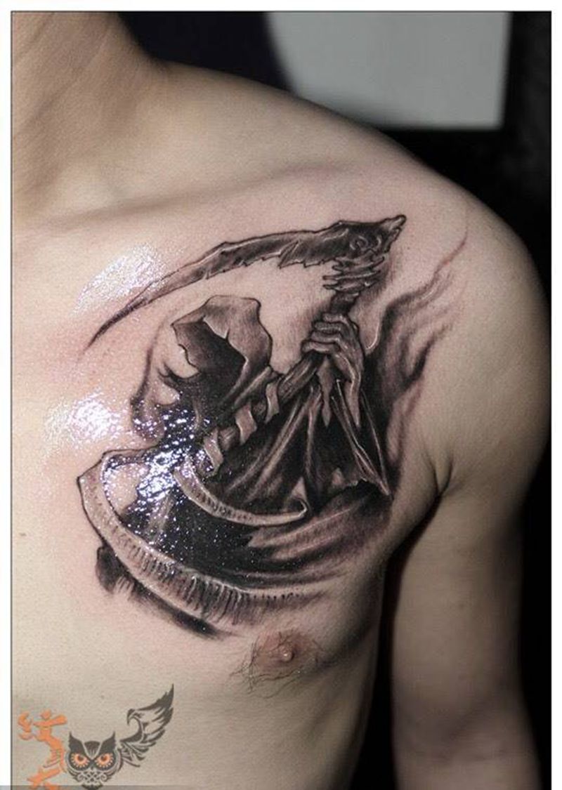 同道堂刺青作品纹身图片_西安西安刺青原创人物动物宗教手稿成品肖像传统纹身图案