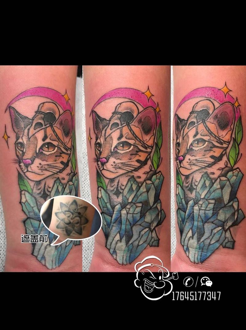 旧纹身遮盖纹身图片