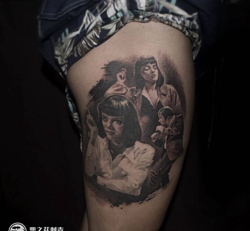 低俗小说纹身图片