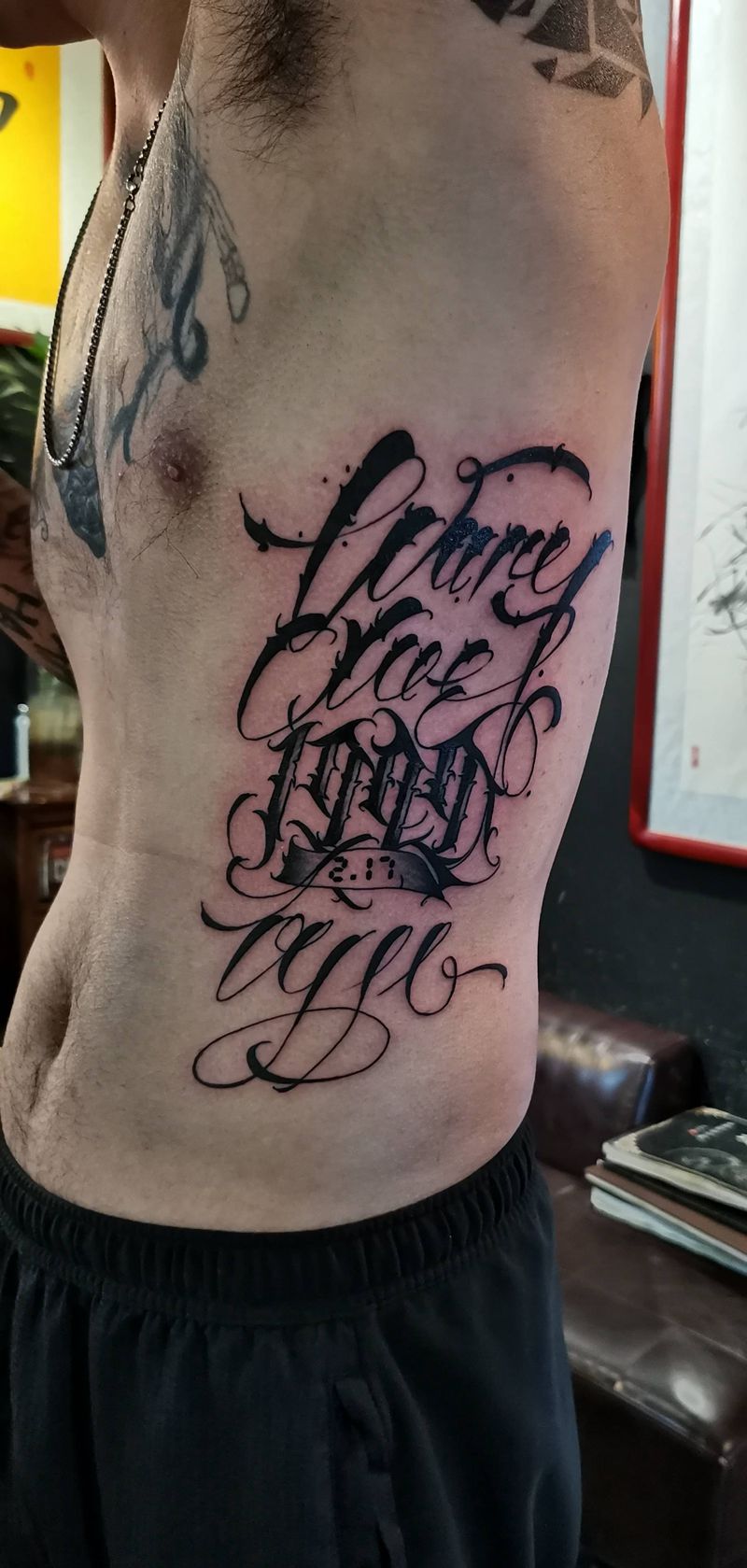 花体字纹身图片_花体字纹身图案