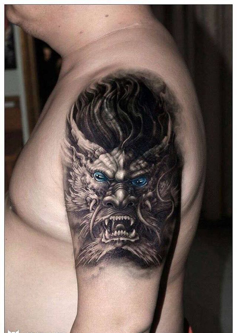 西安纹身#同道堂ps纹身效果图纹身图片_西安西安刺青修改图腾人物宗教传统原创欧美手稿纹身图案