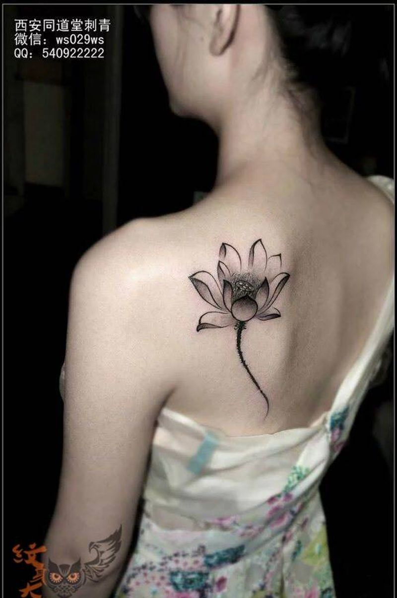 西安纹身#同道堂店面作品纹身图片_写实传统国画肖像原创宗教图腾背部西安西安刺青纹身图案