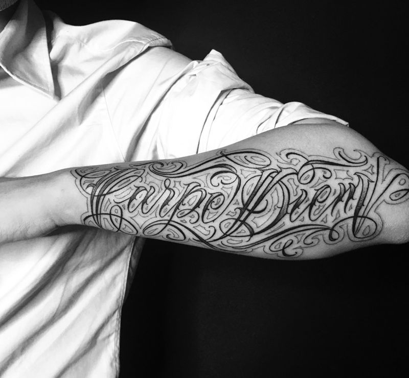 原创花体字纹身图片