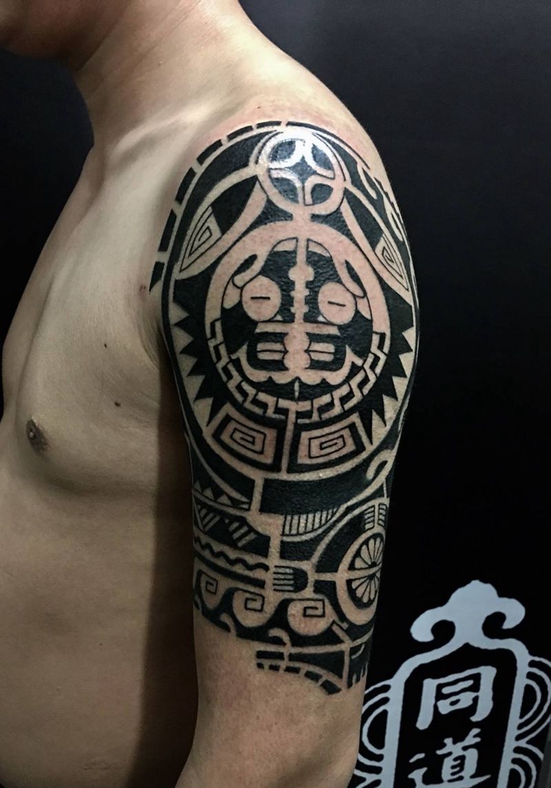 图腾纹身图片_西安修改成品手稿图腾原创纹身图案