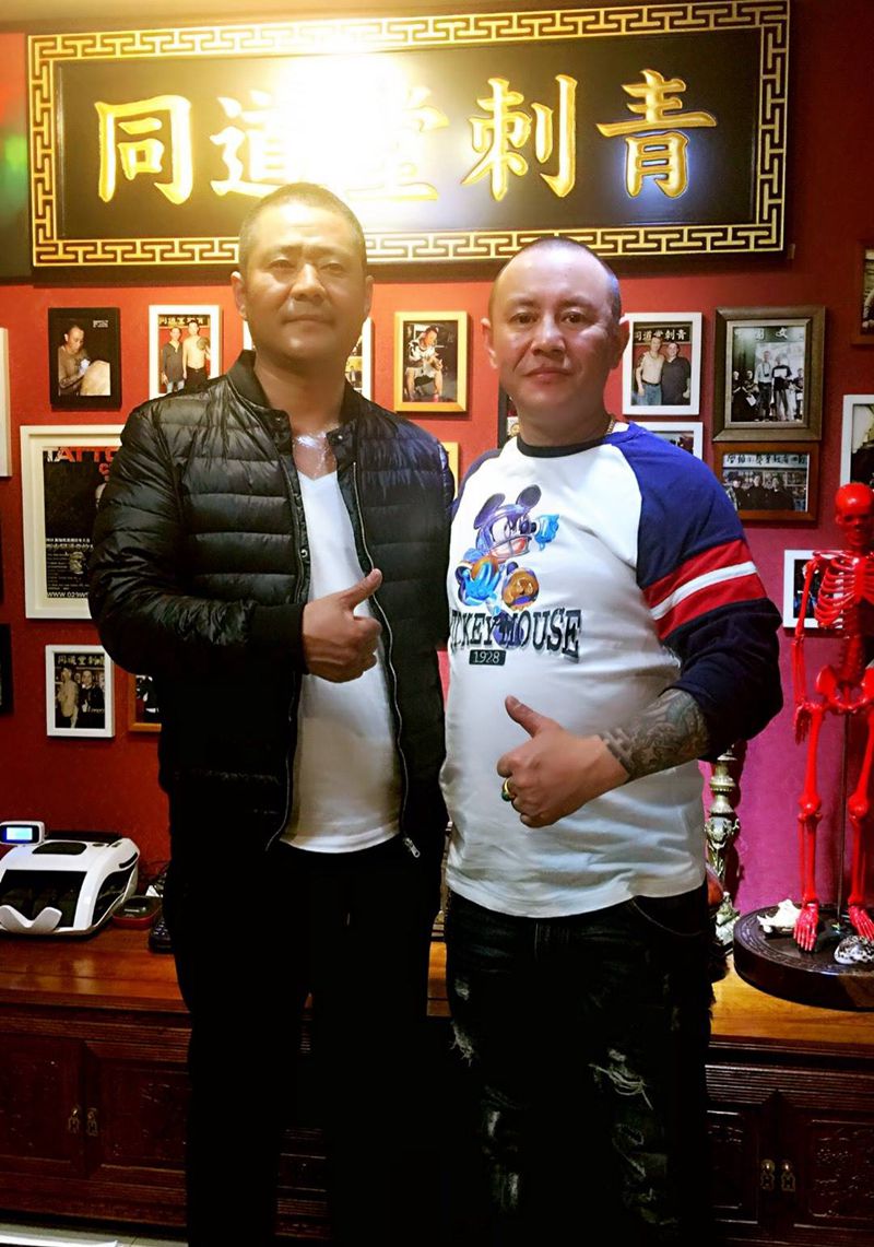 8小时完成纹身图片_成品手稿人物传统同道堂教学培训背部纹身图案