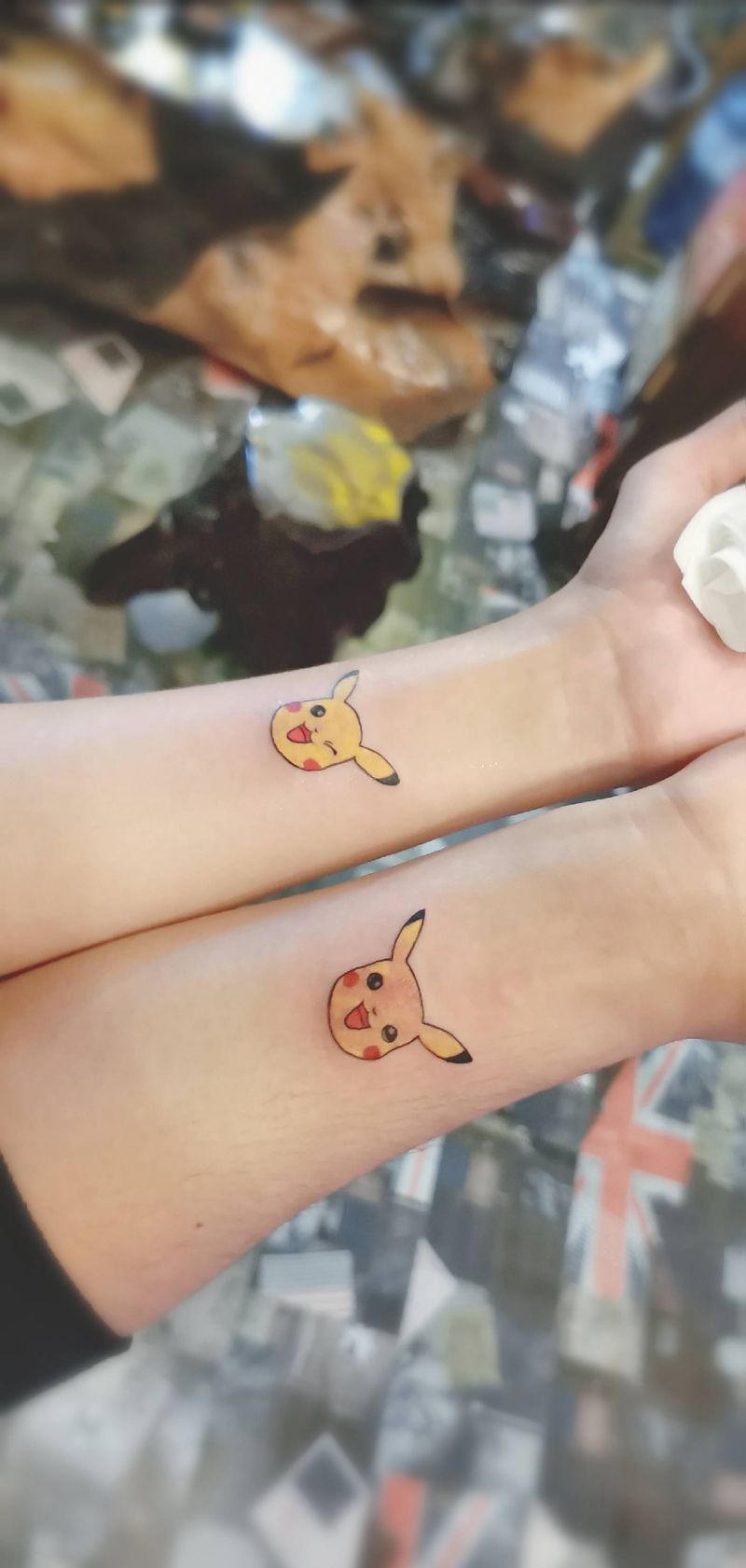 皮卡丘纹身图片_卡通人物纹身图案
