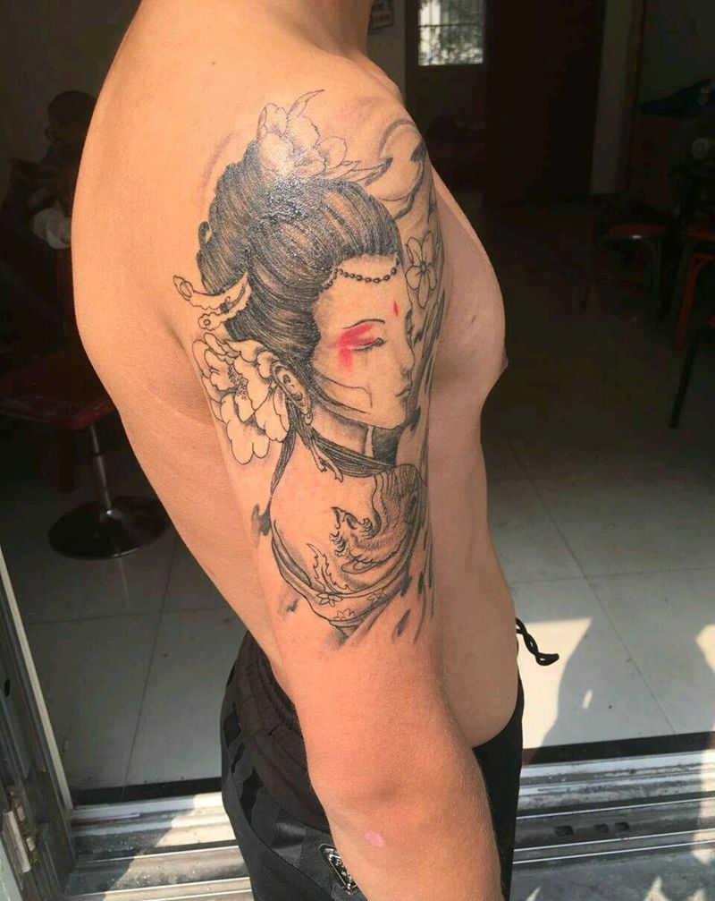 艺妓黑灰恢复后顾客反馈图纹身图片