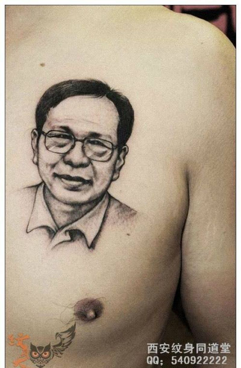 人物肖像纹身纹身图片_欧美传统写实肖像原创宗教人物肩部背部胸部纹身图案
