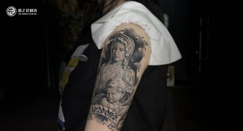 圣母纹身图片