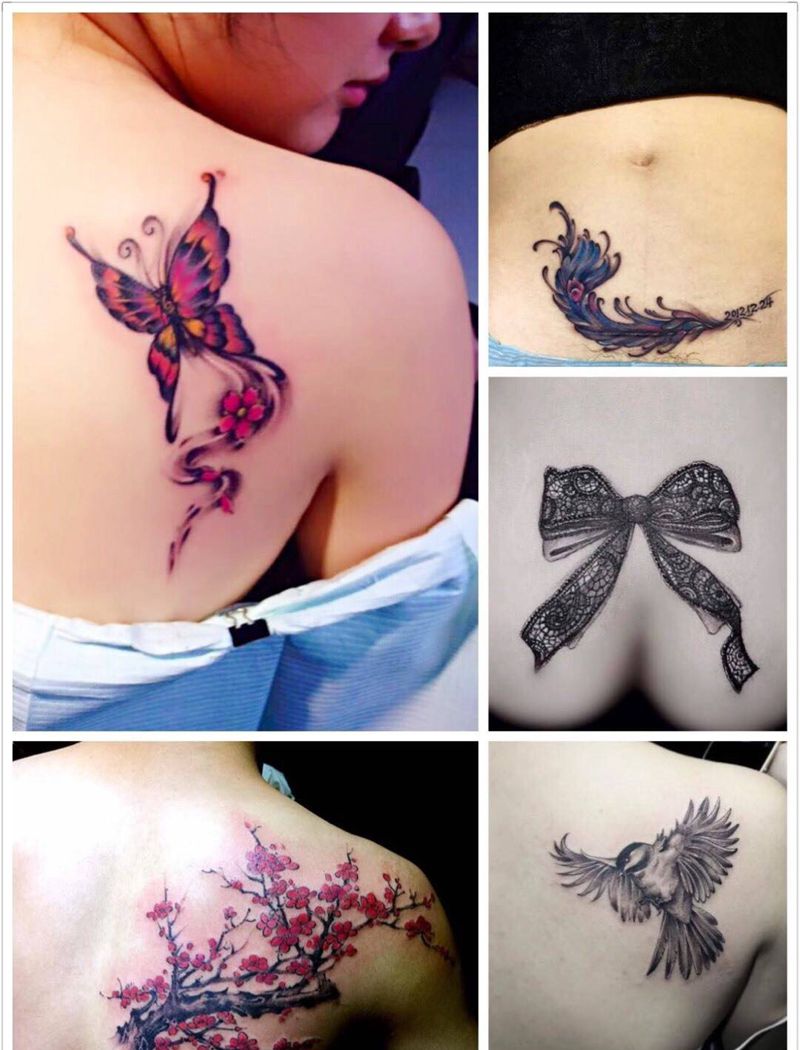 小纹身作品！纹身图片_西安西安刺青小清新英文成品原创纹身图案