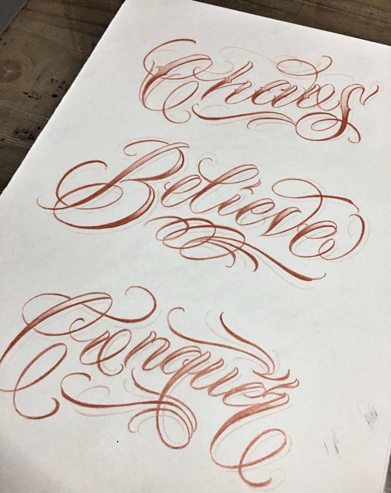 原创花体纹身图片