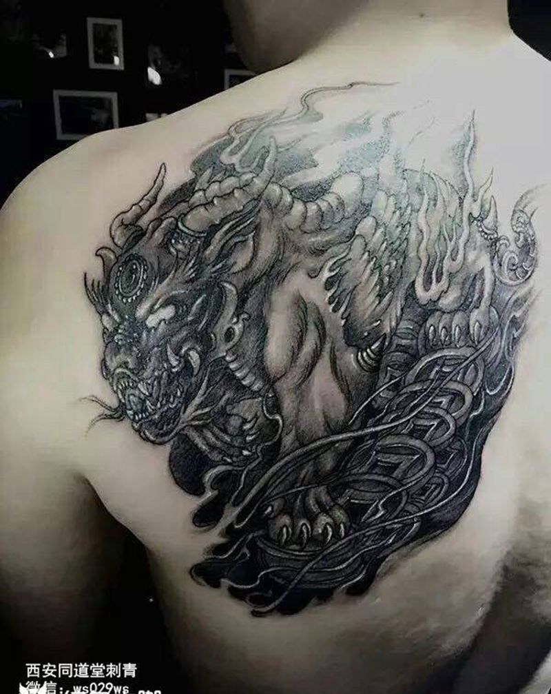 同道堂刺青作品纹身图片_培训同道堂西安手稿成品学纹身图案