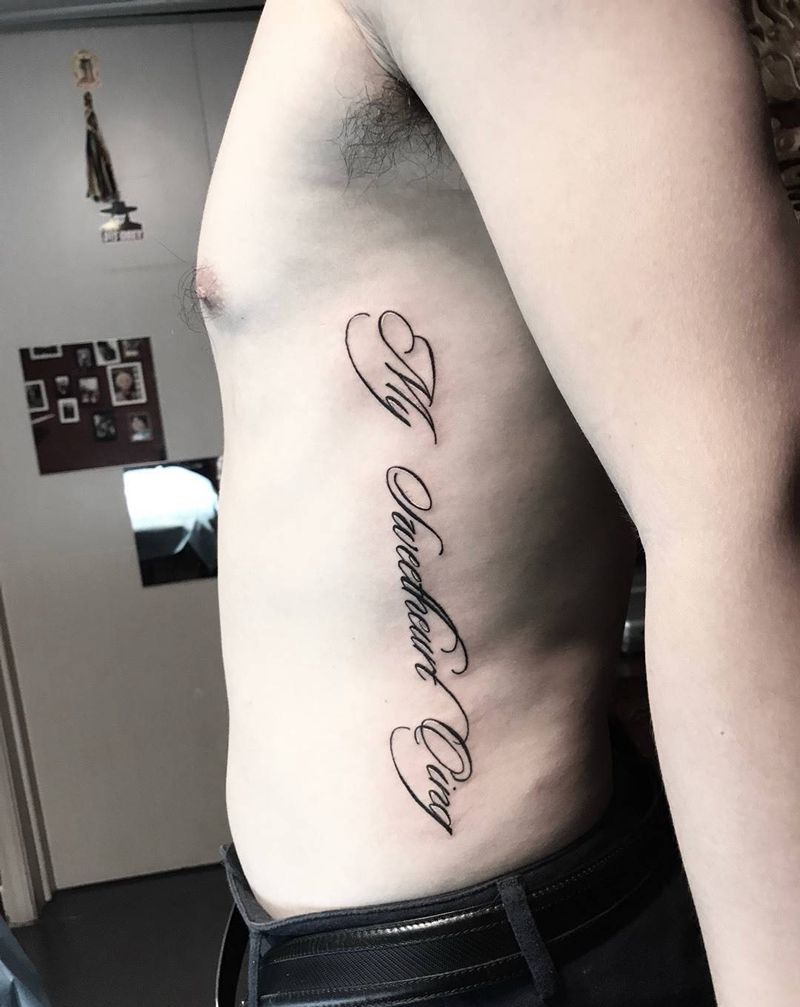 字体纹身纹身图片_小西安刺青修改西安肖像英文字符原创成品纹身图案