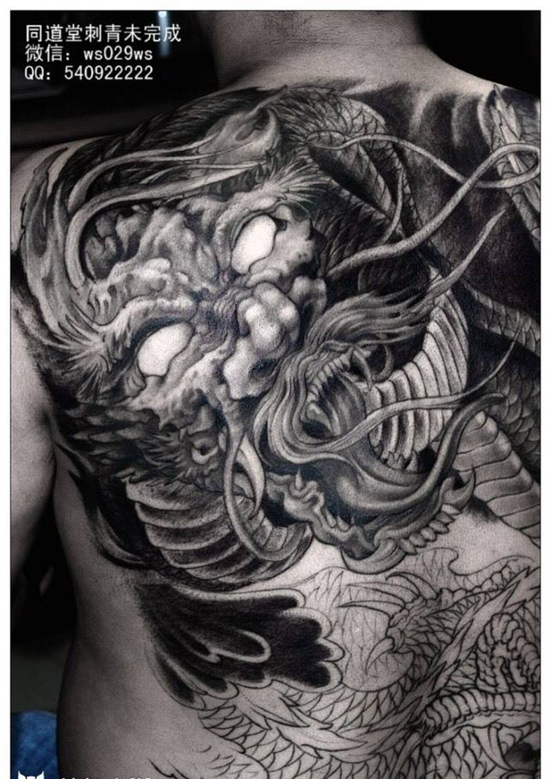 同道堂刺青部分作品纹身图片_西安西安刺青修改人物传统欧美写实手稿成品原创纹身图案