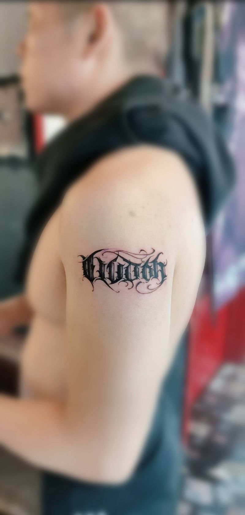 花体字纹身图片_花体字纹身图案