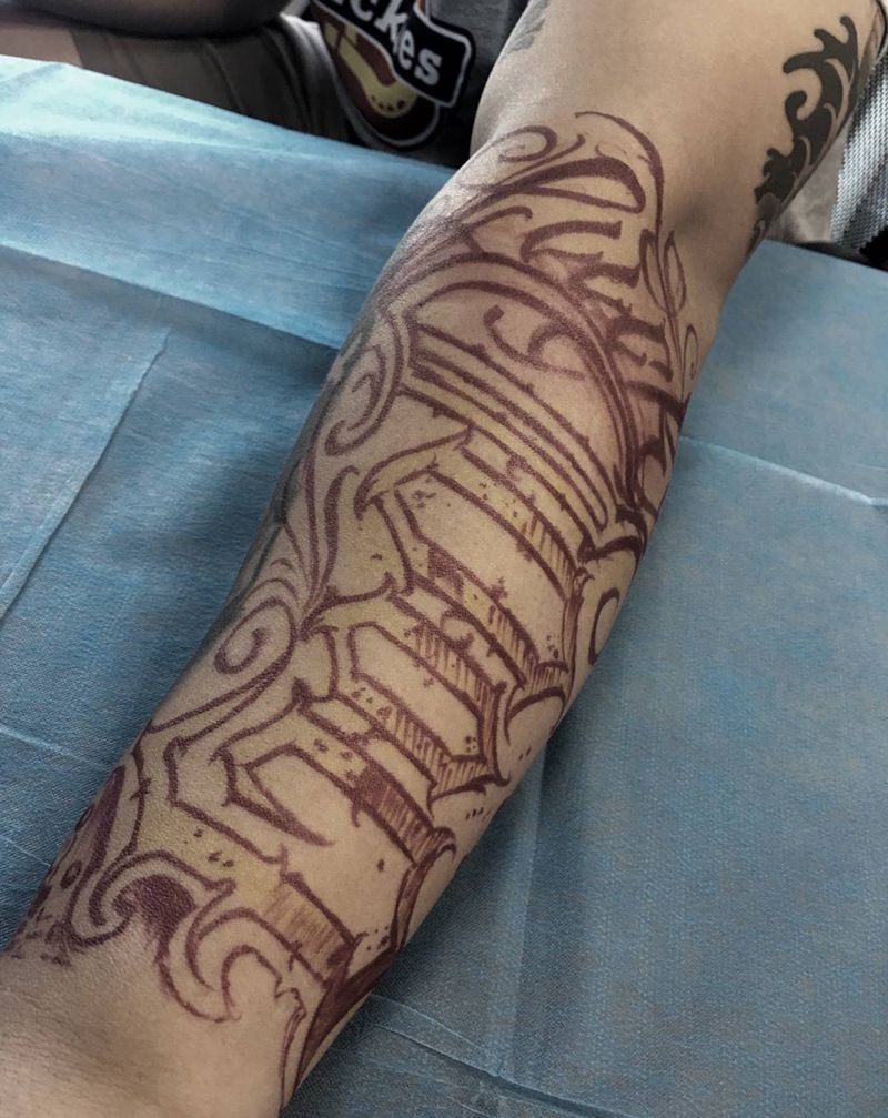 Good luck纹身图片