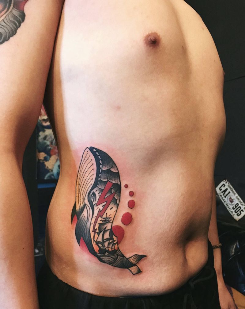 鲸的世界纹身图片