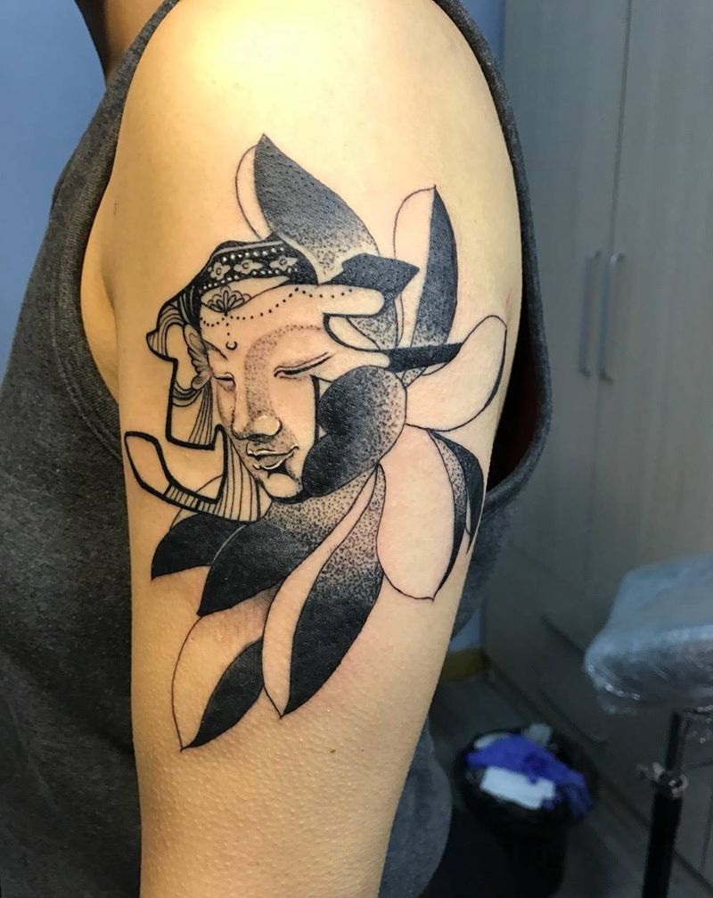 南无虚空藏菩萨纹身图片