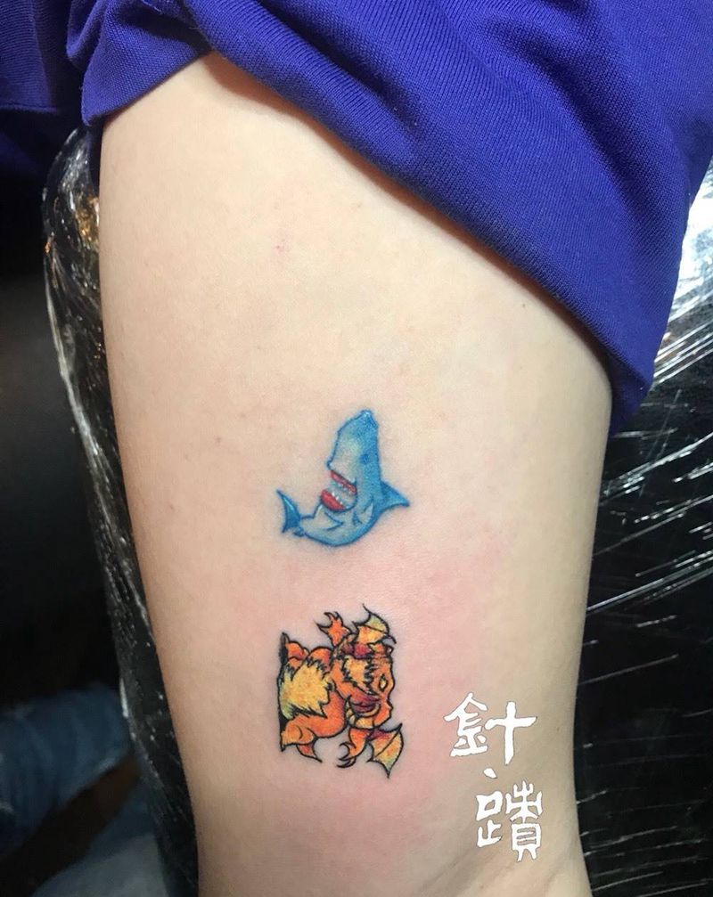 残暴二人组纹身图片