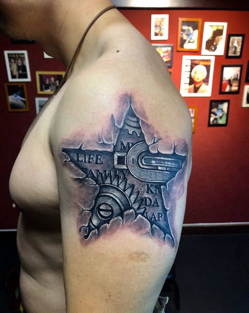 修改老纹身纹身图片_手臂欧美写实修改西安纹身图案