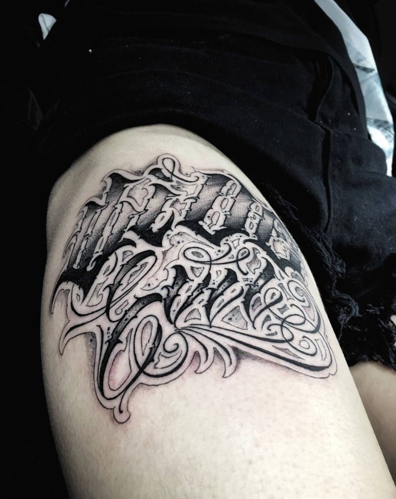 live 与Evil纹身图片